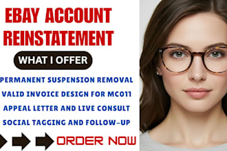 do ebay accounts reinstatement, and resolve mc011, mc113 and mc999 suspensions