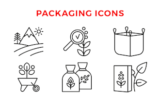 design icons for packaging