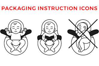 design packaging instruction icons