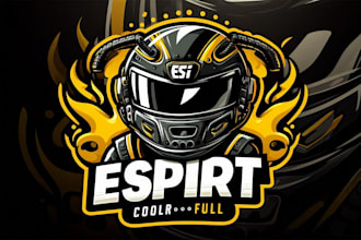 do high quality  custom f1 helmet mascot logo design