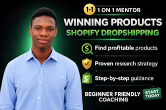 find winning shopify products and coach beginners
