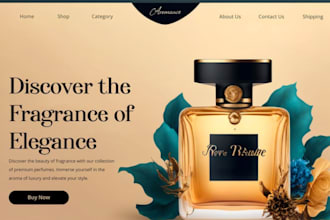 design perfume shopify store fragrance perfume website cologne perfume store