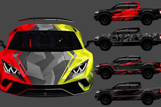 do vehicle sport cars wrap truck pickup trailer van bus motorcycle taxi wrap