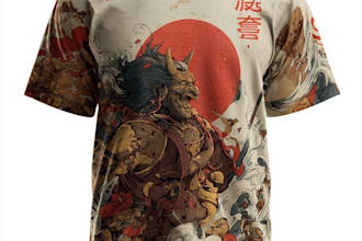 draw a japanese t shirt illustration