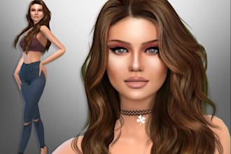 recreate your real life self as a sim in the sims 4