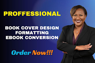 professionally offer book cover design, formatting services, ebook conversion