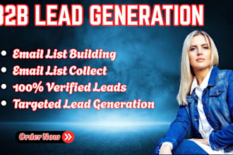 do b2b lead generation and build targeted contact list email list contact info