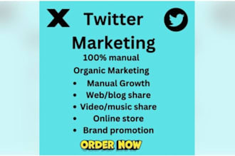 get organic twitter x promotion 1000 followers