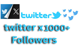 get organic twitter x promotion 1000 followers