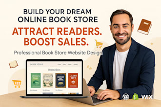 build a stunning book store website that attract converts readers
