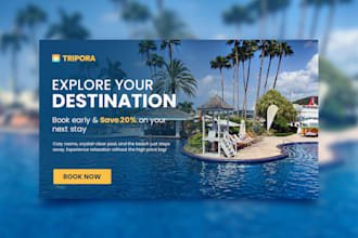 design professional web banners and website headers