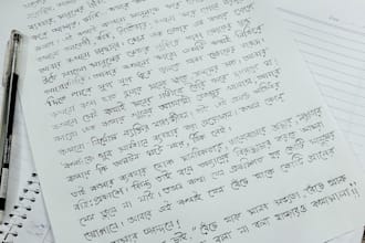 write anything with my beautiful hand writing