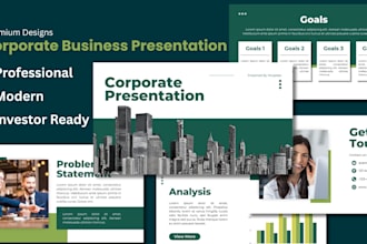 design corporate business powerpoint presentation for you