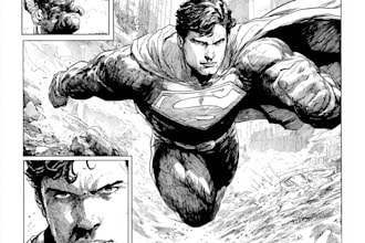 superhero comic page superhero character for comics