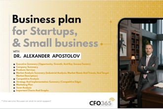 build a business plan for your startup or business