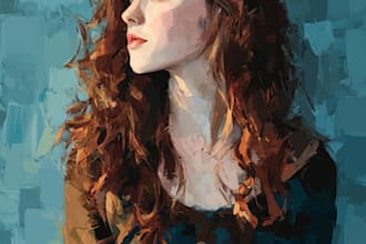 do renaissance art oil painting digital portrait
