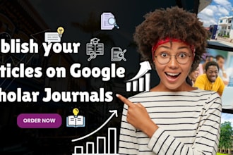 write and publish your articles in google scholar