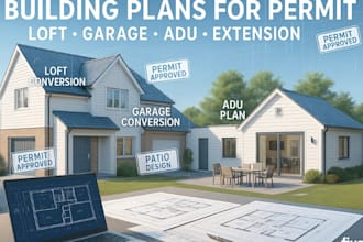 do loft conversion, garage conversion, extension, adu, patio for permit