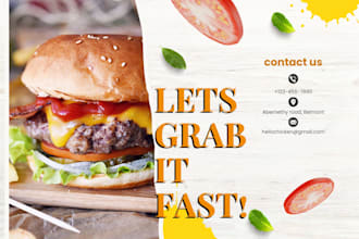 design food poster, menu, flyer, and social media banners