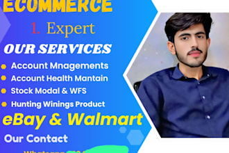 do ebay 2 step dropshipping , ebay listing , account management as