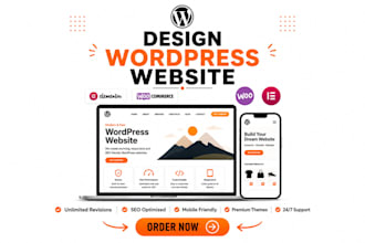 design a responsive wordpress website for business