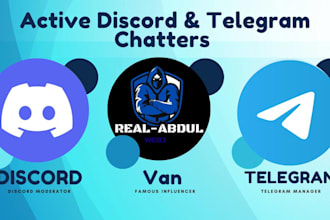 be your active discord or telegram chatters
