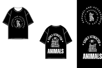 create trendy typography tshirt designs