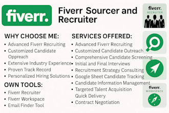 be your virtual technical recruiter and linkedin sourcer