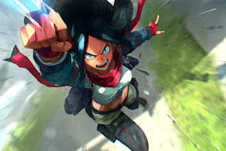 create professional anime character turnarounds and express