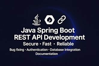 do java spring boot rest API development and bug fixes