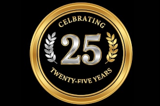 design cartoon mascot excellent event and anniversary logo