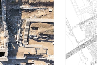 draw archaeological survey drawings from photos or scans
