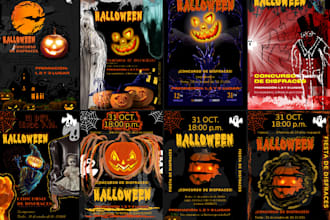 do awesome flyer halloween style