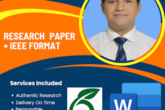 edit, and format your research paper in ieee style