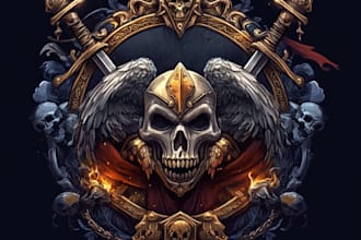 create a professional fantasy logo artwork