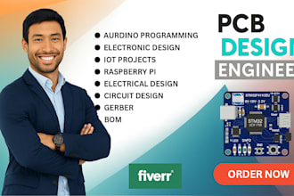 design  pcb boards, schematics, gerber files, bom