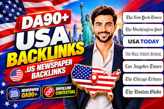 high authority USA backlinks from da90 america newspaper dofollow link building