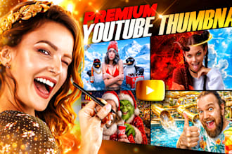 design premium youtube thumbnails