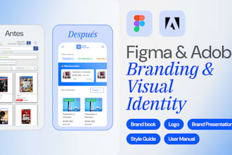 diseñaré tu identidad visual moderna y coherente con enfoque uxui profesional