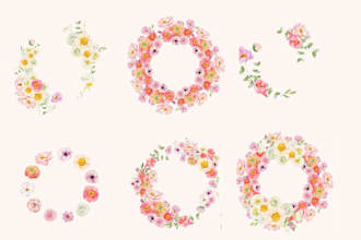do custom modern hand drawn botanical  feminine floral boho logo for you