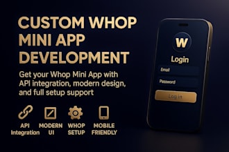 develop a responsive whop mini app with full integration