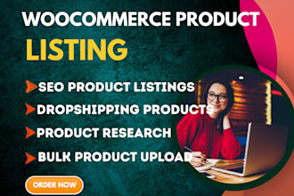 upload woocommerce products with SEO and data entry