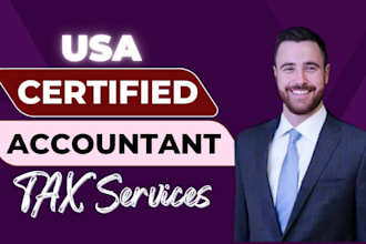 be your tax preparer for tax preparation, filing, report, state and federal