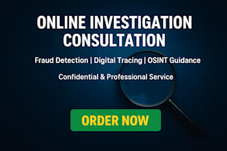 guide your online investigation with osint and digital intelligence expertise