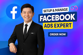 manage facebook ads for ecommerce, brand awareness, and leads
