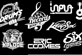 do dj, band, music, jazz and hiphop logo