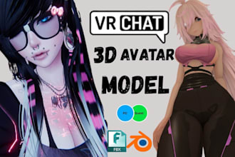 build detailed furry avatar and anime avatar for vrchat use