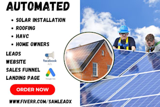 generate solar installation roofing hvac home owners leads solar website