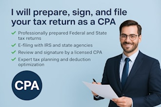 handle, sign and file your tax returns as a CPA