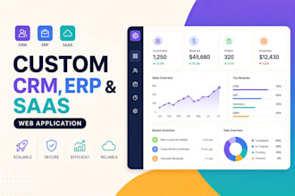 develop custom CRM, erp and saas web application